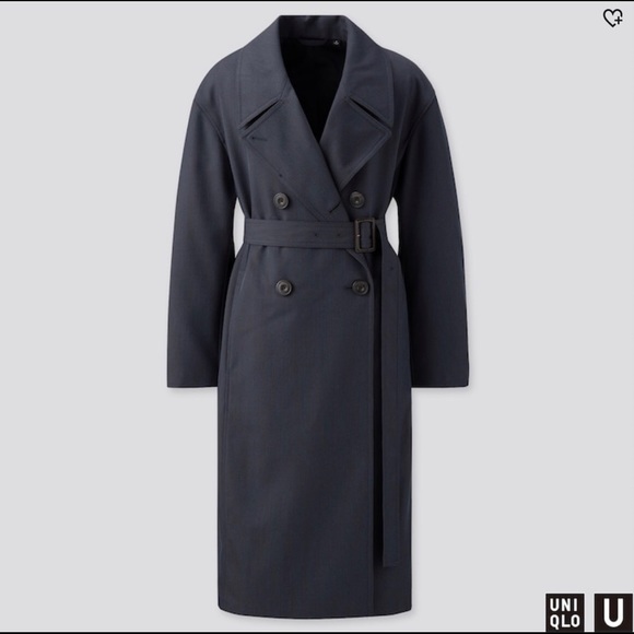 Uniqlo Jackets & Blazers - Uniqlo U Women U Trench Coat in dark blue, size S